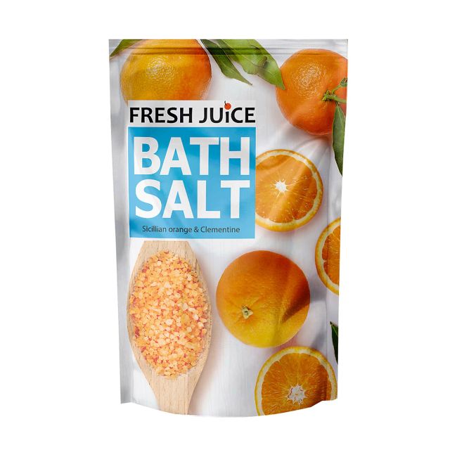 

Соль для ванн с ароматом апельсина и клементина Sucilian Fresh Juice, 500 гр