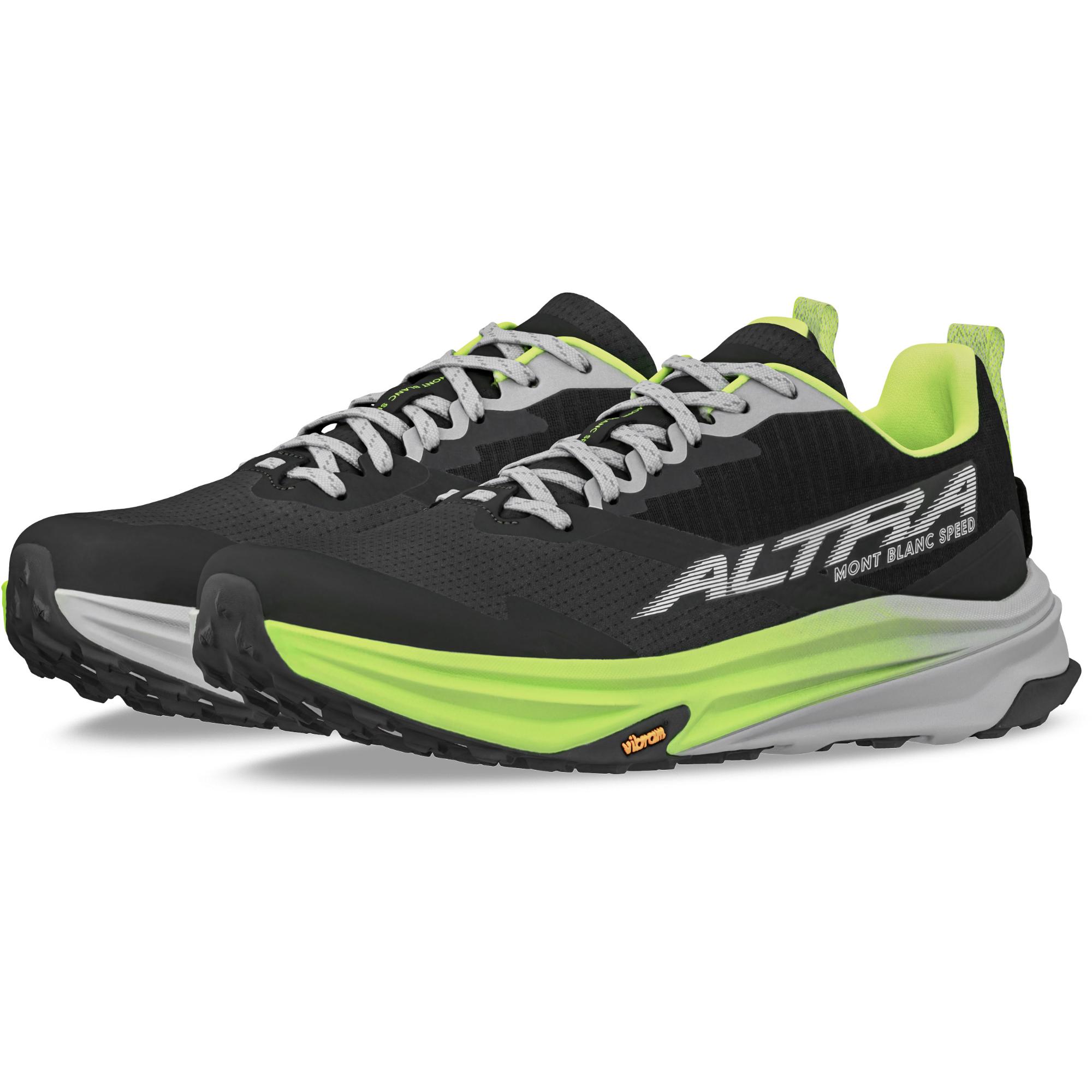 Мужские кроссовки для трейлраннинга Mont Blanc Speed Altra, Black/Lime — фото 3