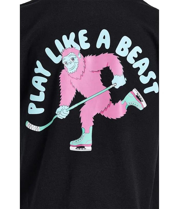 Футболка хоккейная Play Like a Beast ChalkTalk SPORTS, Black — фото 3