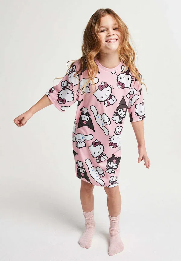 Ночная рубашка Hello Kitty, бренд Threads, розовая