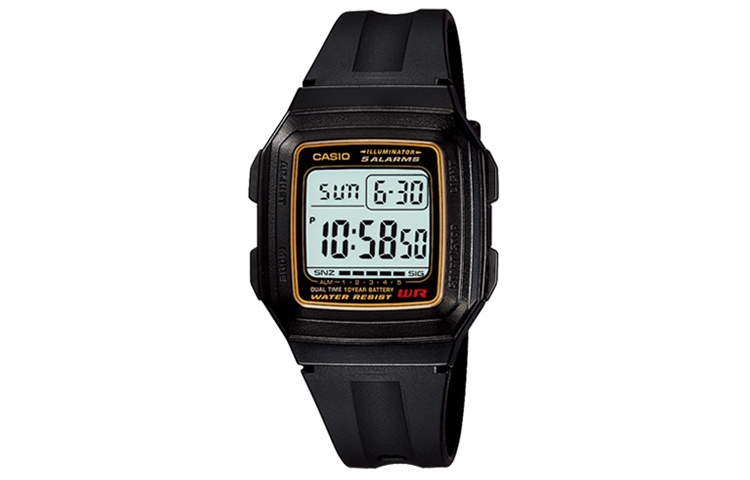 

Мужские серые часы F-201WA-9A CASIO