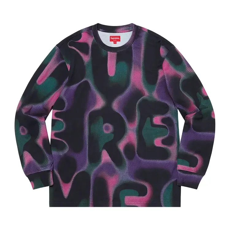 Футболка с длинными рукавами Supreme Half Tone, черная