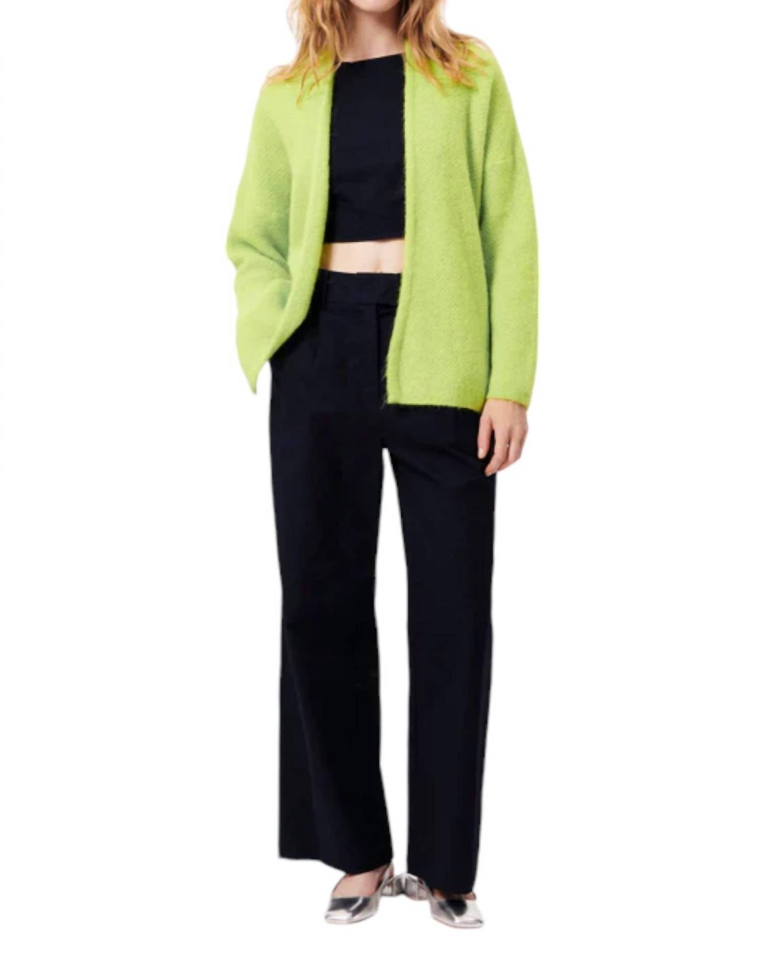 

Кардиган Piper Woven в цвете Lime FRNCH