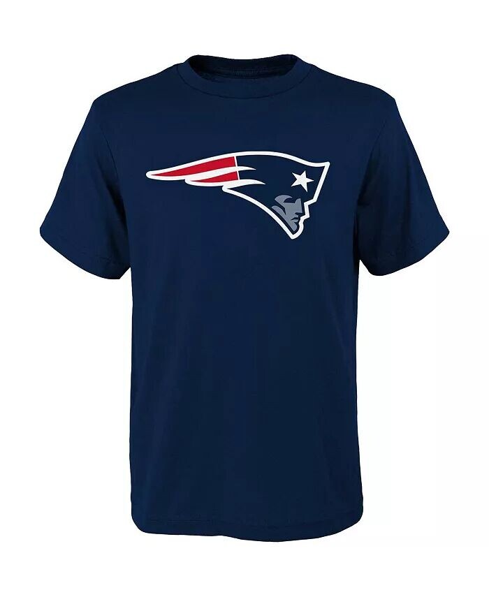 

Темно-синяя футболка с основным логотипом Big Boys New England Patriots Outerstuff, синий