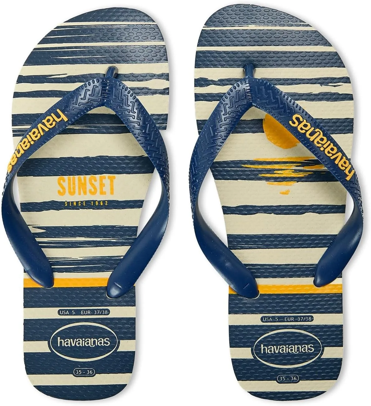 Мужские шлепанцы Havaianas Top Nautical, темно-синий/бежевый — фото 4