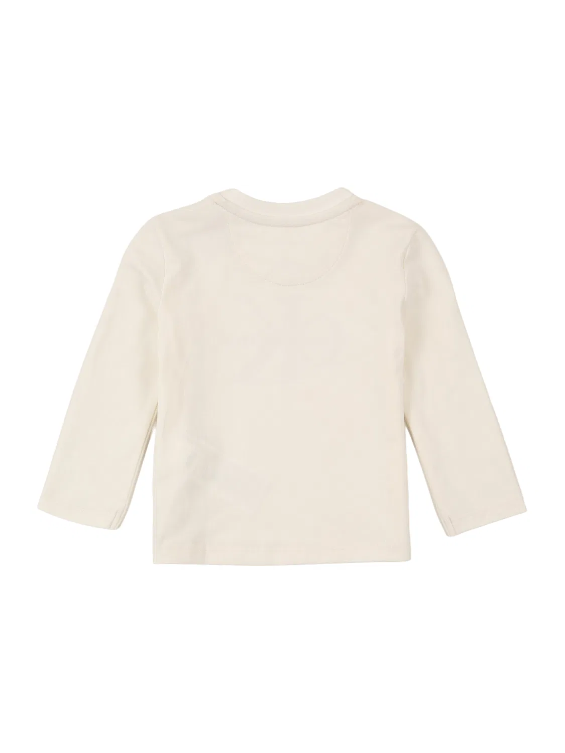 Рубашка Calvin Klein Jeans Regular Shirt Newborn Long Sleeve Logo бежевого цвета с длинным рукавом — фото 2