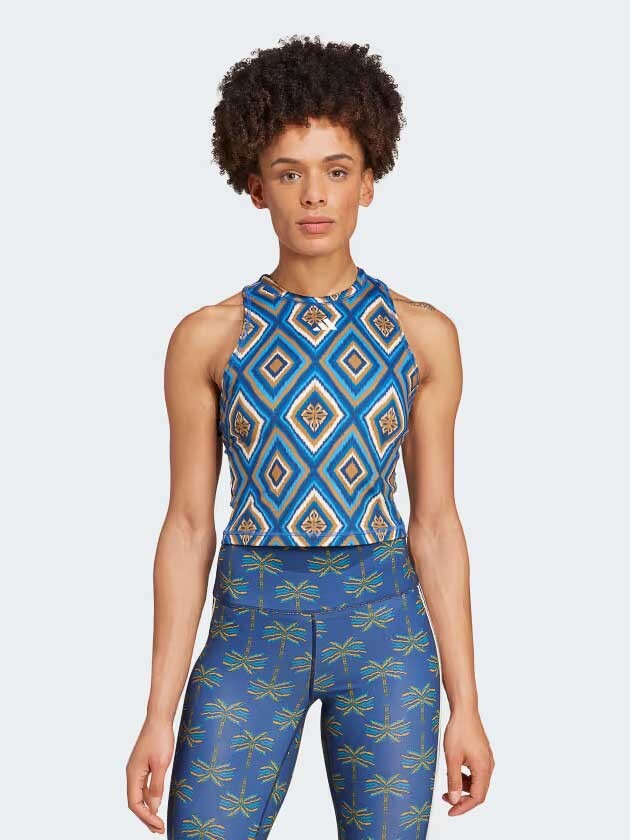 

Майка Adidas Performance x FARM Rio Training Tank Top, синий