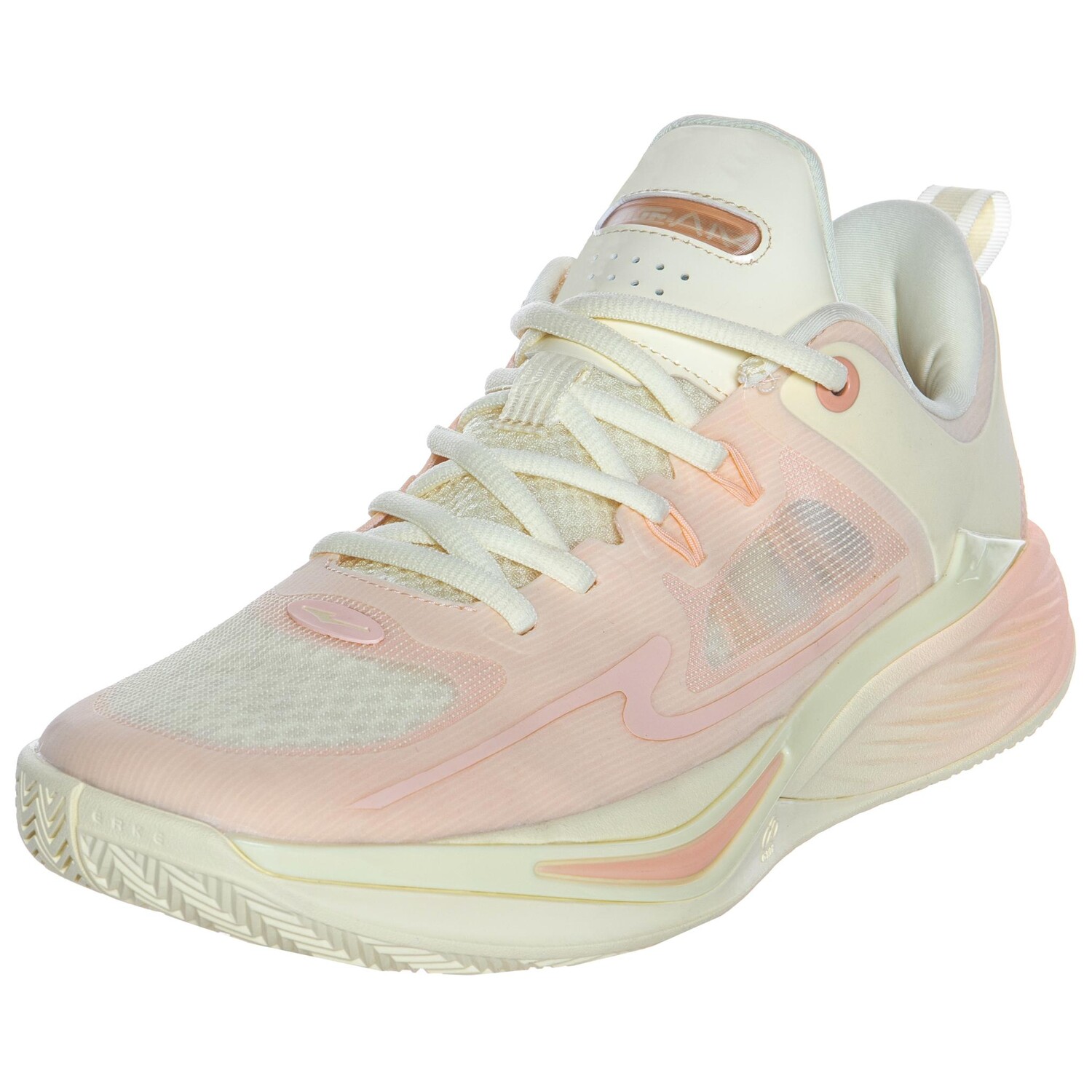 

Баскетбольные кроссовки Basketball Shoes Men Low-Top Whipping Cream/peach Pink Erke, цвет Whipping cream/peach pink