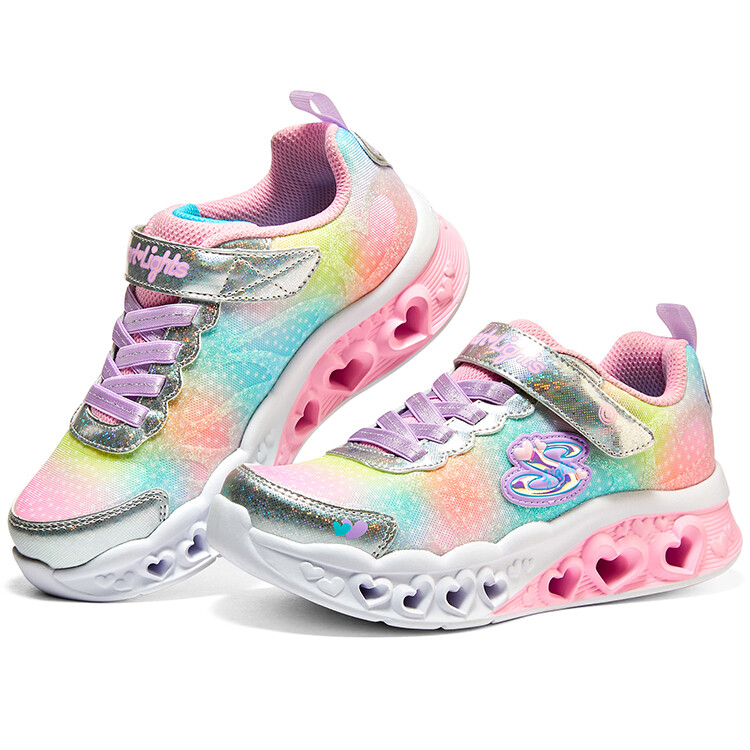 Кроссовки Skechers Flutter Heart Lights Kids Lifestyle Shoes Kids Low-top Pink, розовый — фото 3