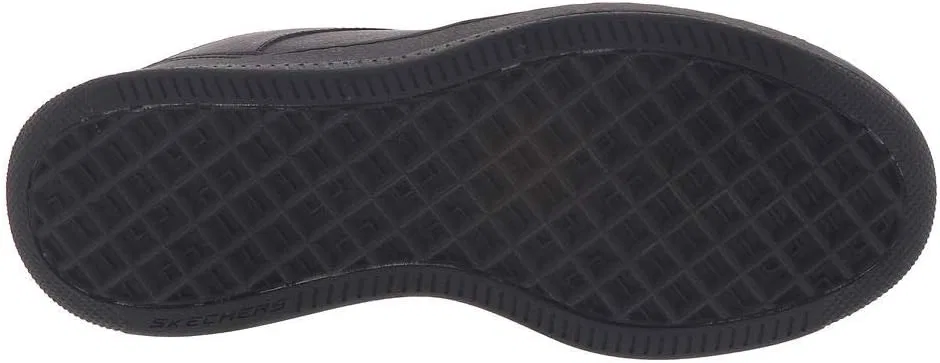 Кроссовки Skechers Boys' Sport Court 92, Black Leather Black Trim — фото 4