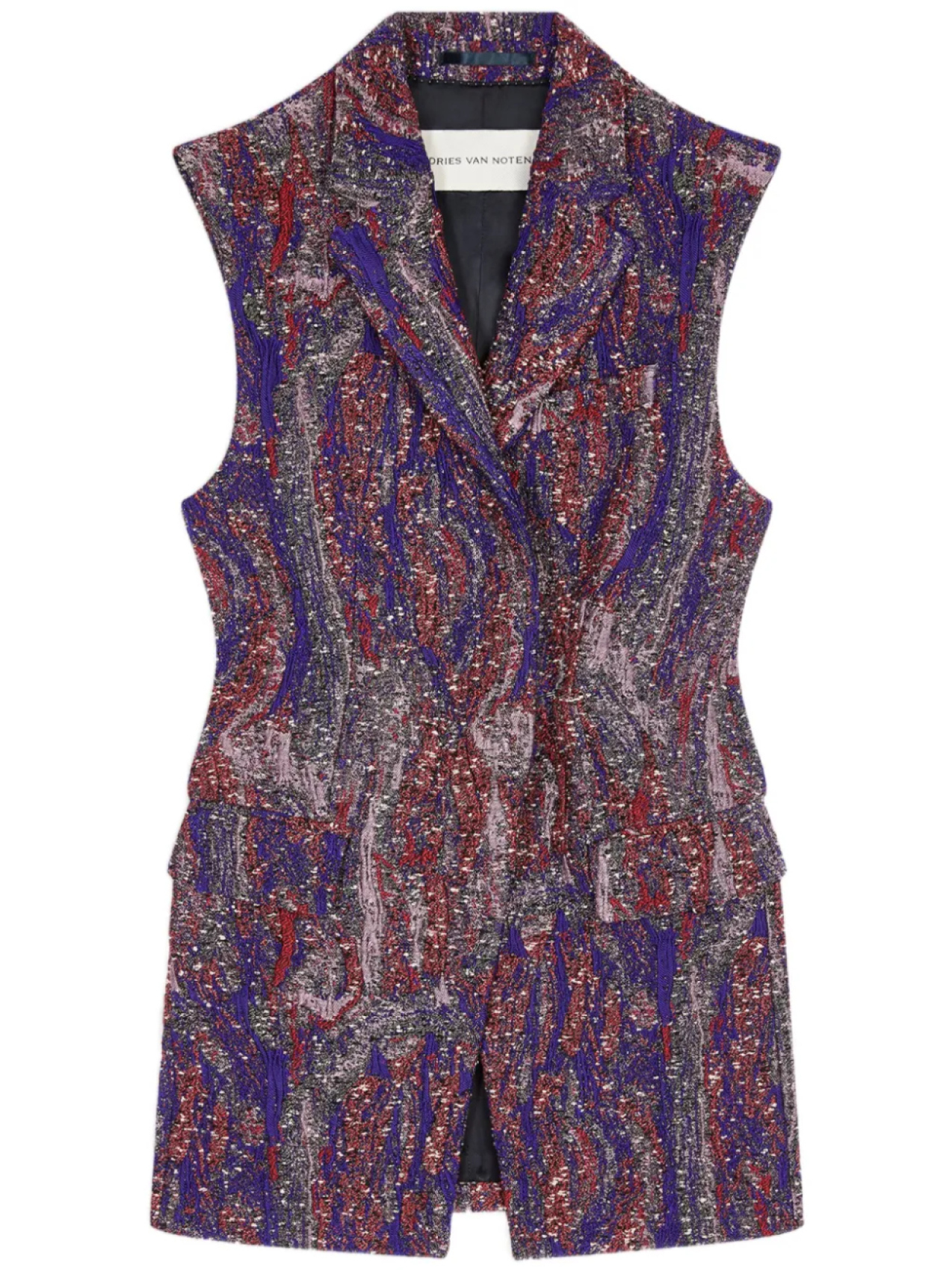 

DRIES VAN NOTEN жаккардовый пиджак, красный