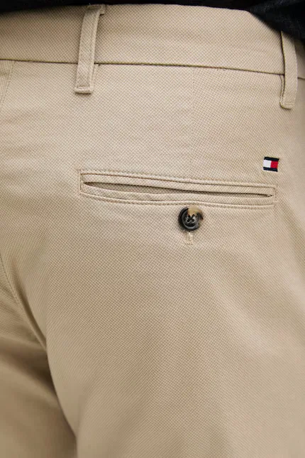 Брюки чинос slim fit Tommy Hilfiger, бежевый — фото 4
