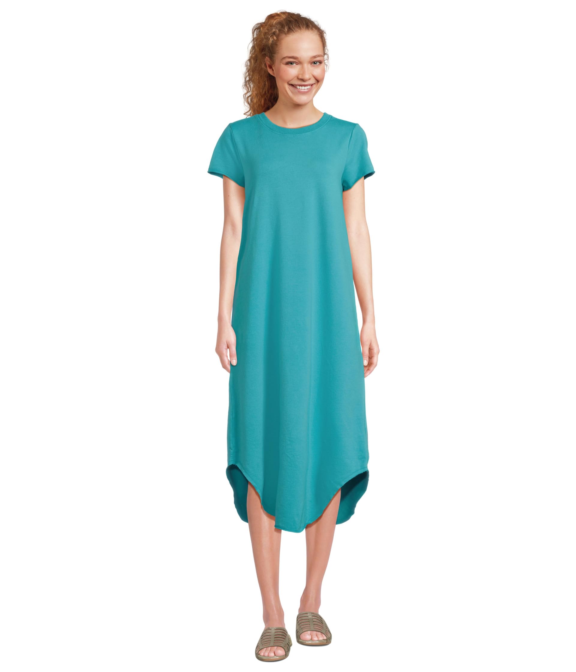 

Платье Mod-o-doc Short Sleeve Maxi Shirttail Crew Neck Dress, Belize