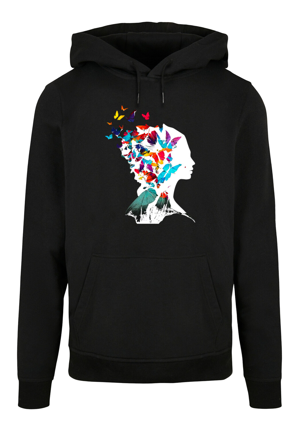 

Пуловер F4NT4STIC Basic Hoodie Schmetterling Silhouette HOODIE, черный