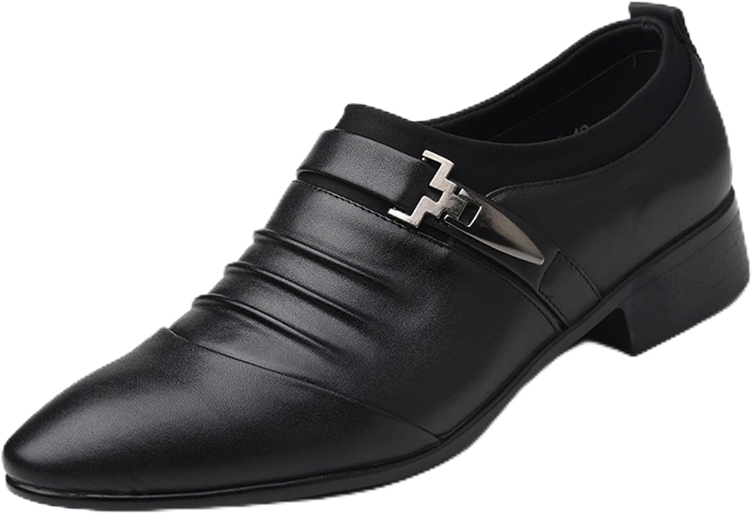 

Мужские туфли-лоферы на пряжке с запрокидыванием, формальные кожаные туфли для смокинга, для мужчин, для бизнеса и работы в офисе Lmgyzur, черный