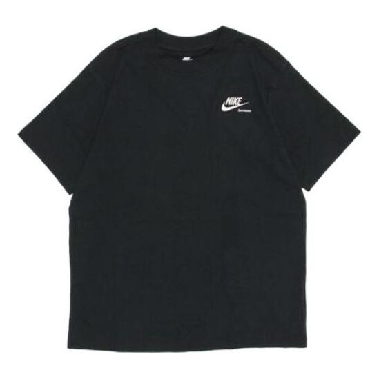

Футболка (WMNS) Nike Sportswear Boyfriend T-shirt 'Black White', белый