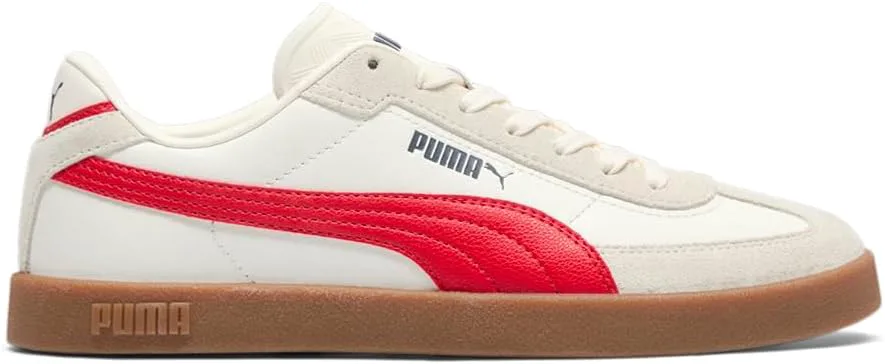 Кроссовки PUMA Mens Club II Era, слоновая кость/красный/темно-синий — фото 4