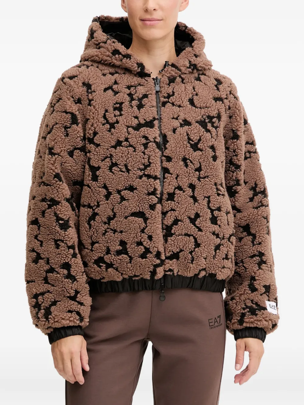 

Двусторонняя куртка из коллекции Graphic Series Ea7 Emporio Armani, коричневый