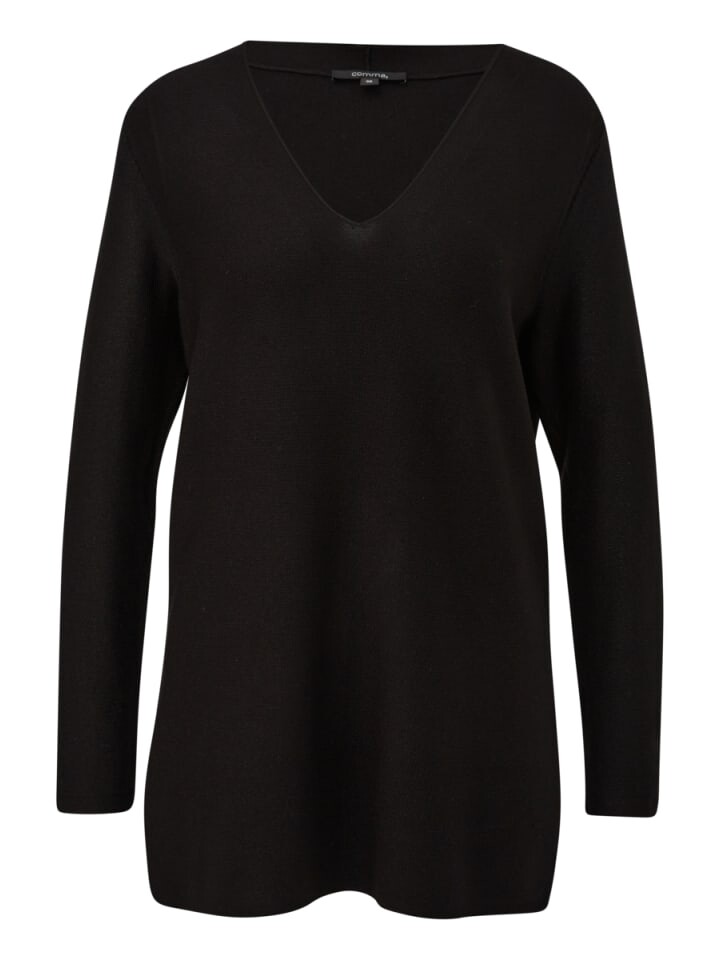 

Пуловер comma Strickpullover langarm, черный