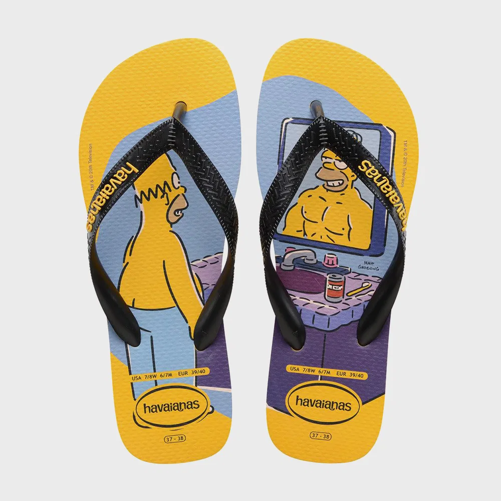 Мужские жёлтые шлёпанцы The Simpsons от Havaianas — фото 3