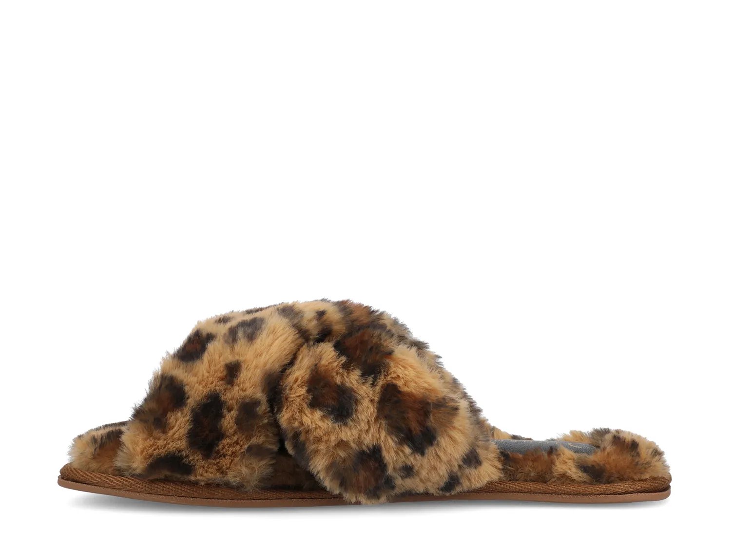 Тапочки Journee Veedia Slipper, Light Brown Leopard Print — фото 4