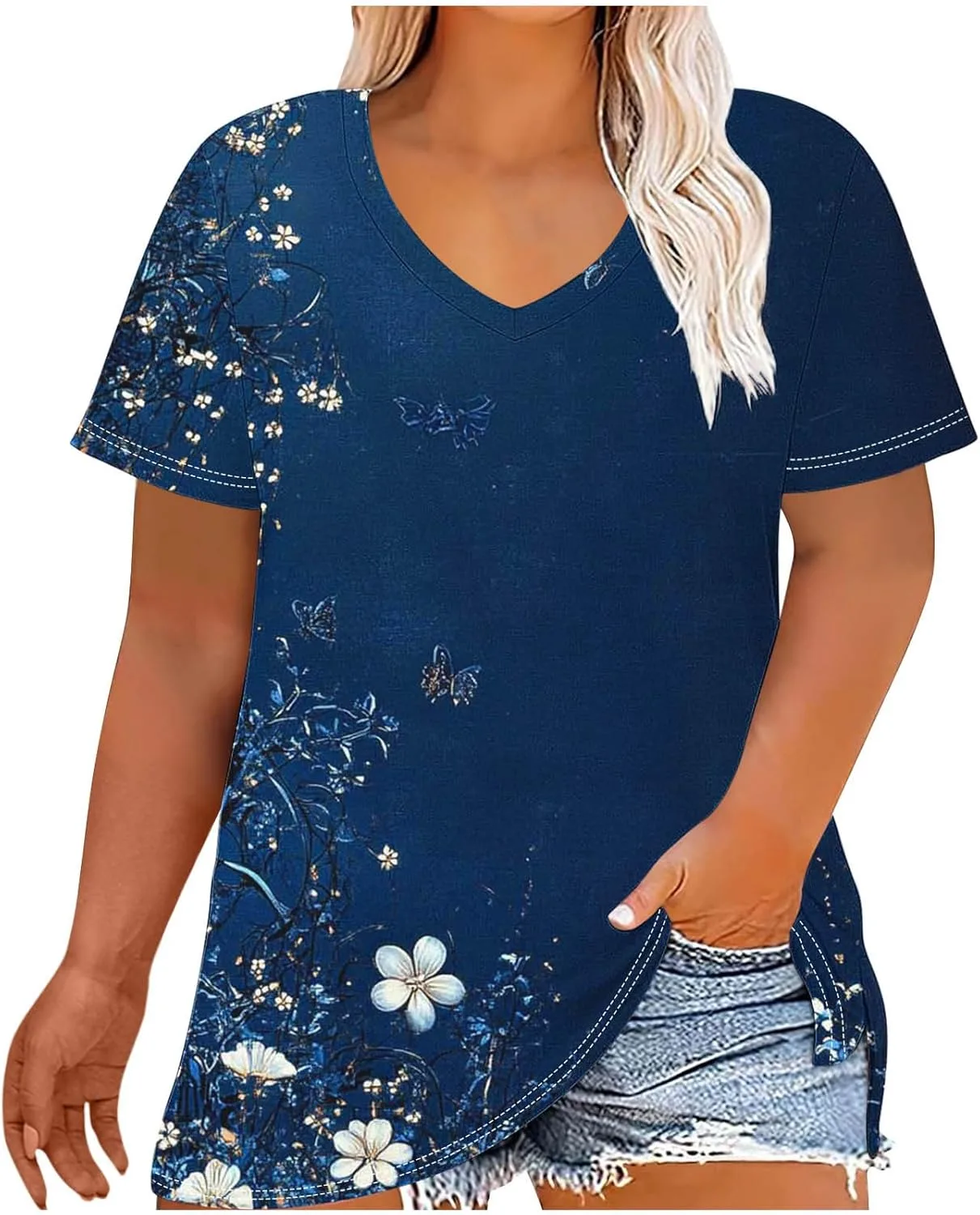 

Женская блузка с холодным плечом, свободный крой, летняя Smxrfitk