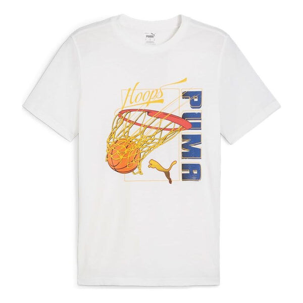 

Футболка swished basketball t-shirt 'white' Puma, белый