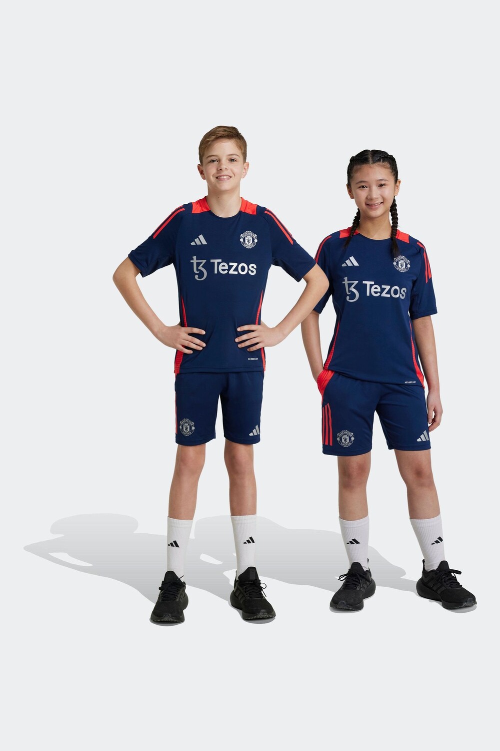 

Детские шорты для тренировок manchester united tiro 24 Adidas, синий