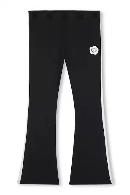Леггинсы детские из хлопка Kenzo Kids, черный