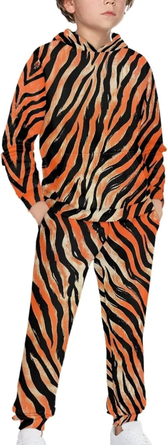 Спортивный костюм для девочек Tiger Print Xpyiqun, 5-12 лет — фото 3