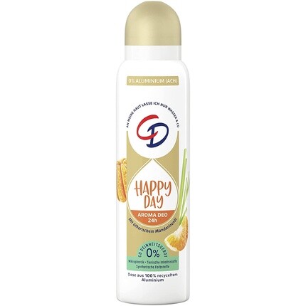 

CD Aroma Deo-Spray Happy Day 150 мл Дезодорант без алюминия с эфирным маслом мандарина и экстрактом лемонграсса