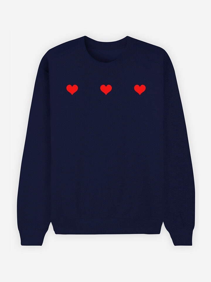 

Толстовка WOOOP Sweatshirt Trois Petits Coeurs, темно-синий