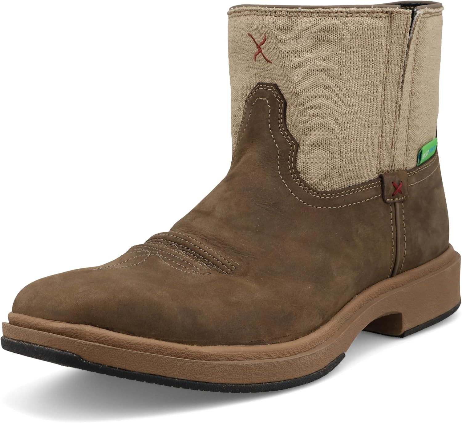 

Ботинки Twisted X Men's 6 Ultralite X с квадратным носком и водоотталкивающей отделкой, хаки