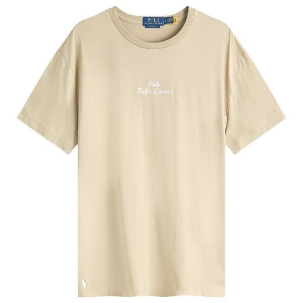 

Футболка с логотипом, вышитым цепочкой Polo Ralph Lauren, коричневый