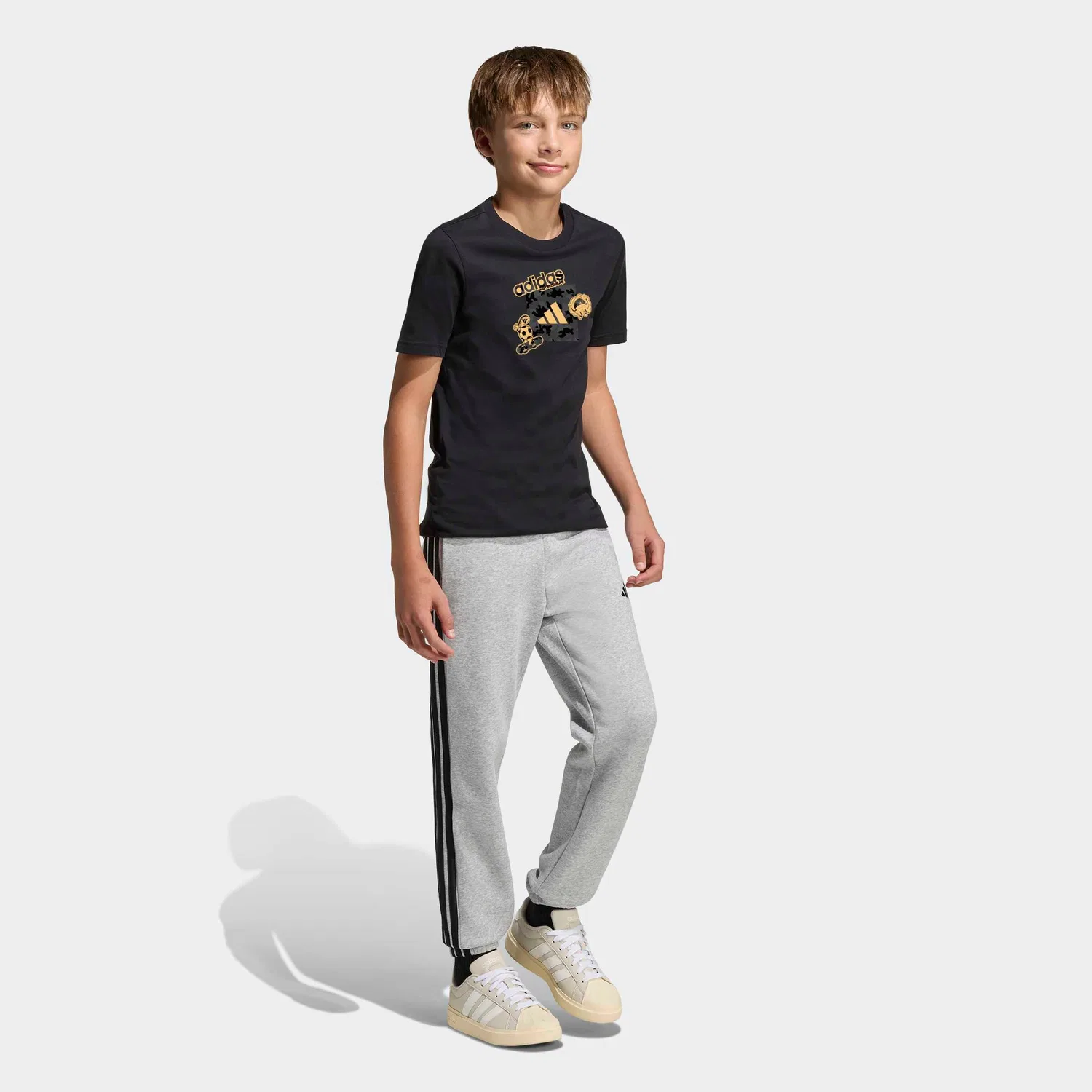 Футболка Adidas Sportswear черного цвета — фото 3