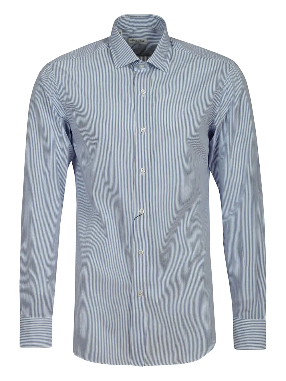 

Рубашка из хлопка в полоску Salvatore Piccolo, синий