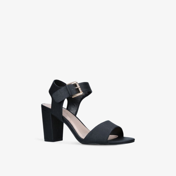 Босоножки Sadie 2 из искусственной кожи с фактурным каблуком Carvela, черный — фото 3