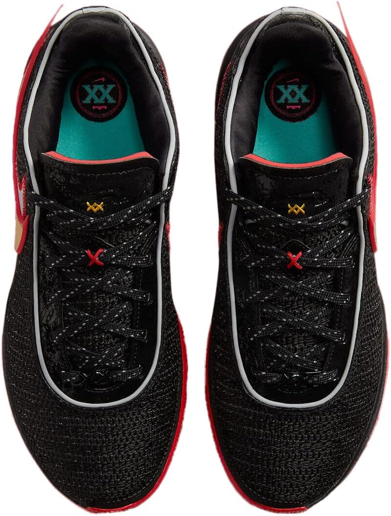 Кроссовки Nike Men's Zoom Lebron NXXT Gen, Black Black University Red — фото 4