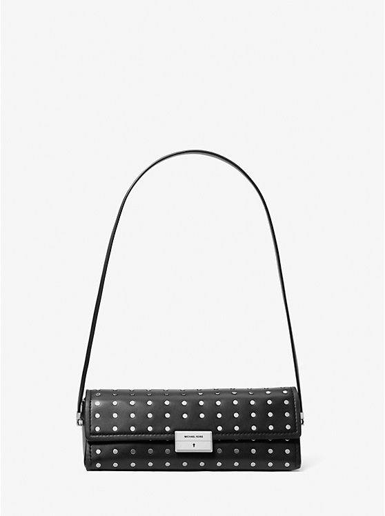 

Маленькая кожаная сумка-трансформер Ludlow с заклепками Michael Kors, черный