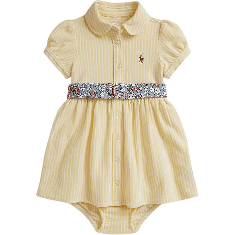 Детский комплект из юбки и топа Polo Ralph Lauren светло-желтый