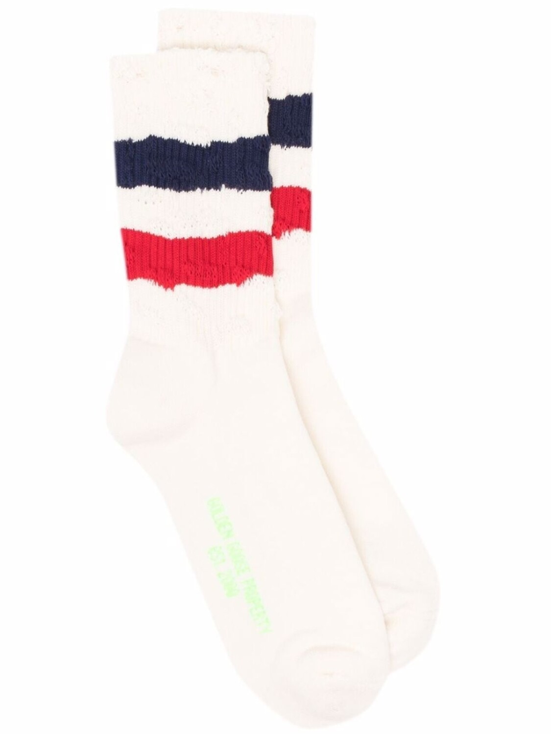 

Golden Goose носки с отделкой в полоску, нейтральный цвет