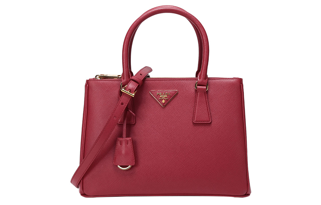 

PRADA Кожаная женская сумка через плечо красная