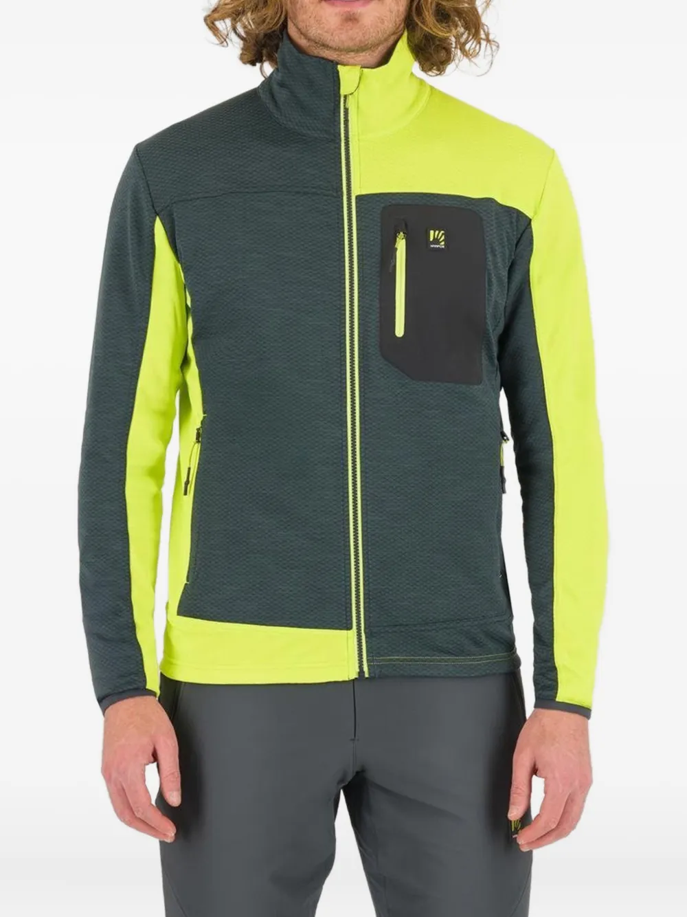 

Свитшот с карманом на молнии Cherz Karpos, серый