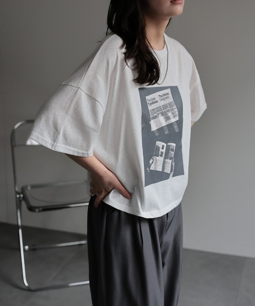 

Футболка с коротким рукавом, с фотопринтом Ap retro, белый