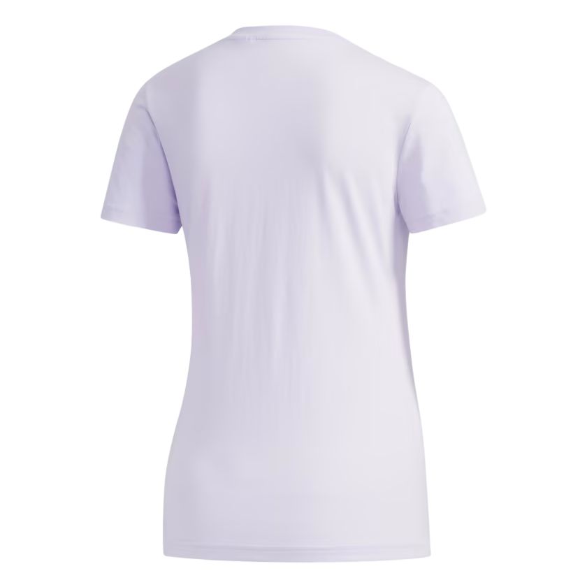 Футболка Adidas Alphabet Logo Printing Cotton Short Sleeve, фиолетовый/серебристый металлик — фото 3