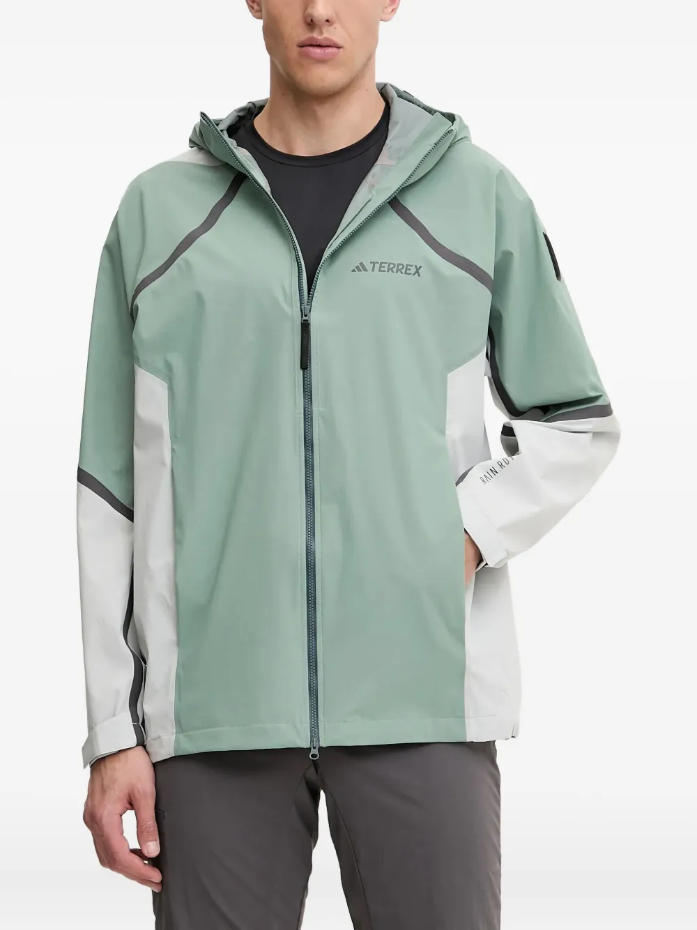 

Куртка Rain.Rdy с капюшоном из коллаборации с National Geographic Adidas, зеленый