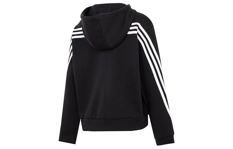 Женская толстовка Future Icons с тремя полосками и молнией, черная Adidas — фото 2