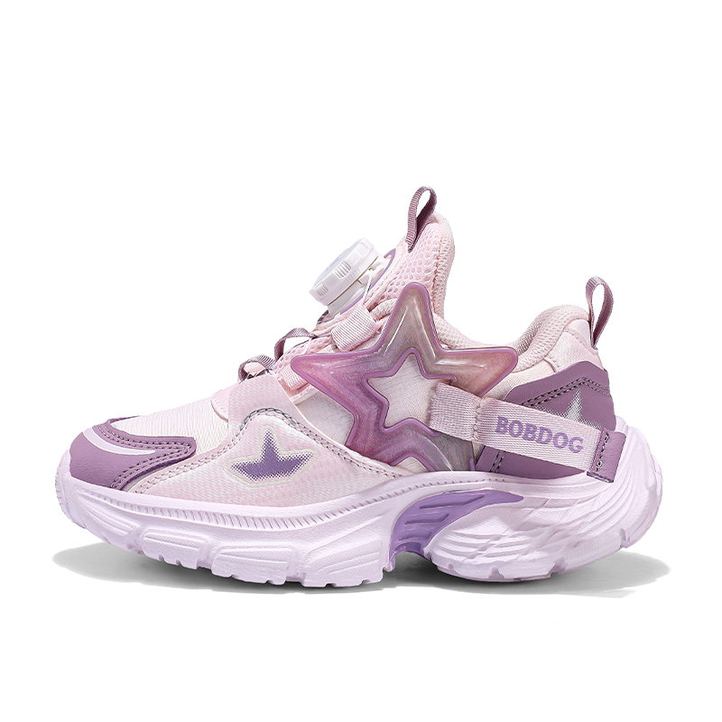 

Нескользящие, износостойкие, водонепроницаемые низкие детские беговые кроссовки Bobdog, zh760 светлый розовый leather upper