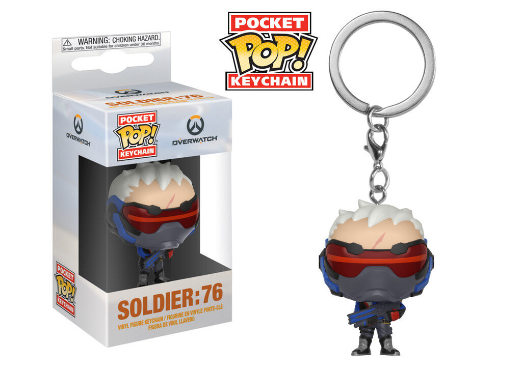 

Карманный ПОП Funko! Брелок, брелок, Overwatch, Solider:76 Funko POP!