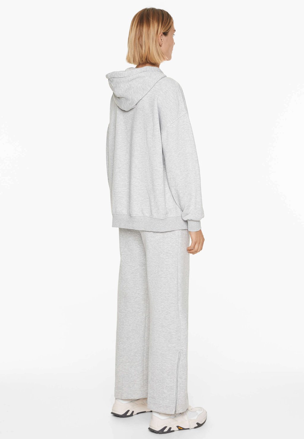 

Толстовка на молнии HOODED OYSHO, светло-серый